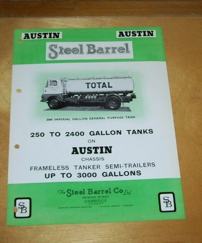 Steel barrel frameless tanker - steel,